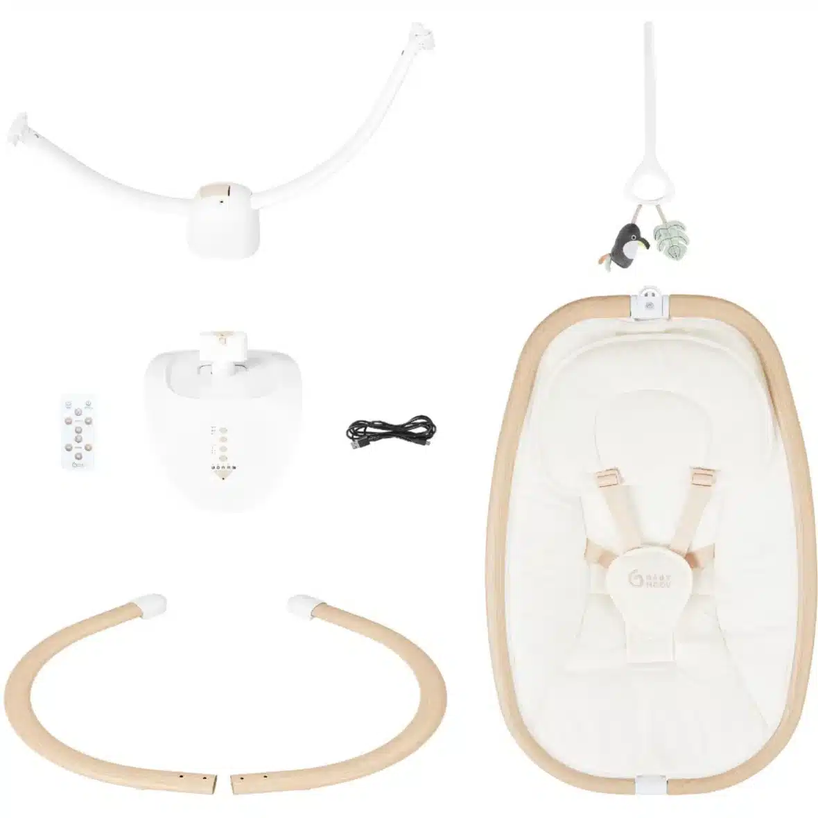 Babymoov Balancelle électrique Swoon Hoop Sand (9) bebemaman