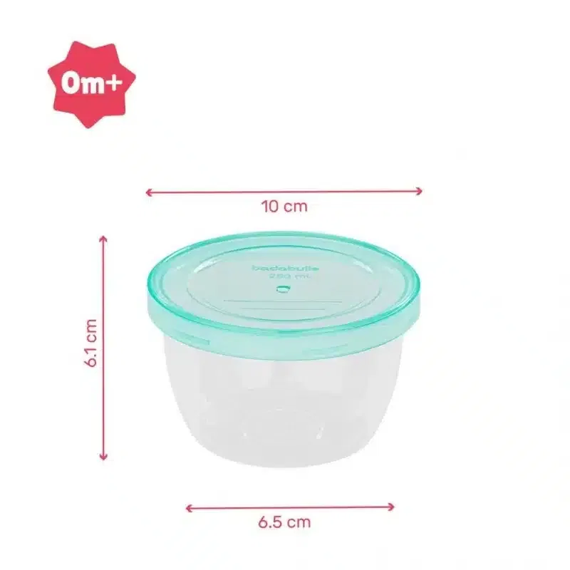 Badabulle pots de conservation 250ml (6) bebemaman