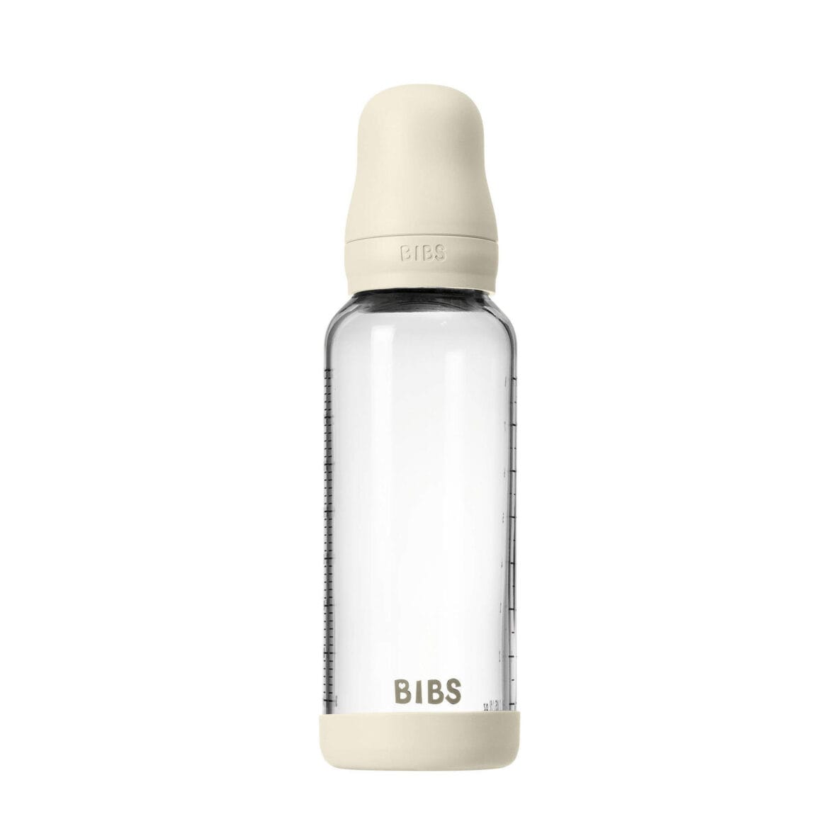 Bibs biberon en verre ivoire 240ml avec tétine latex -4- bebemaman