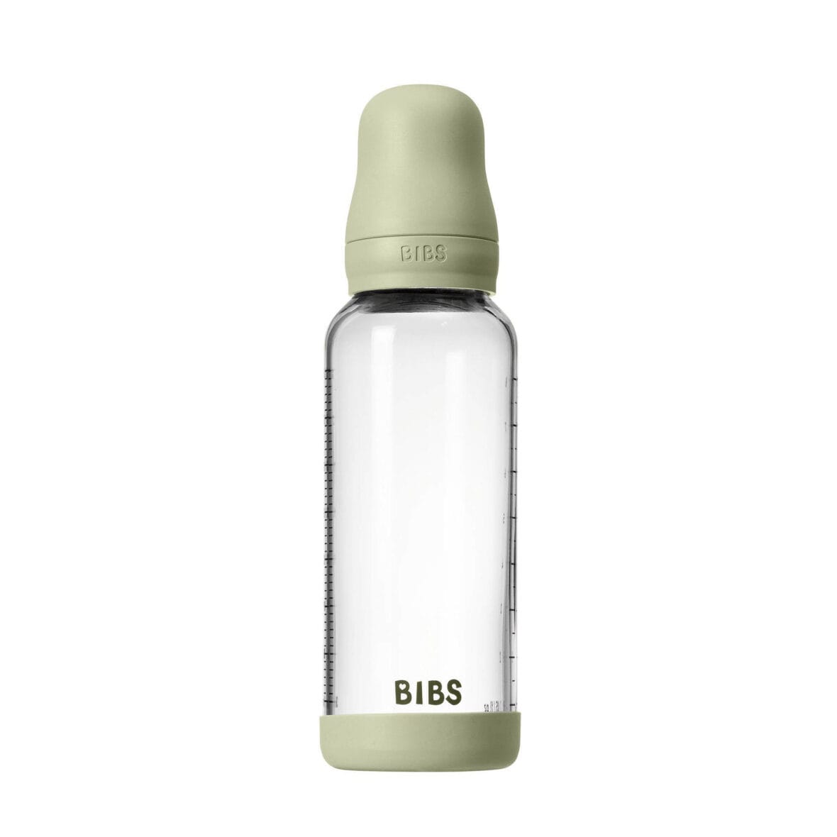 Bibs biberon en verre rond Sauge 240ml latex -4- bebemaman