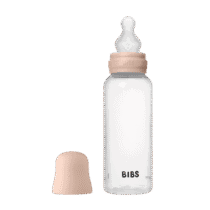 Bibs biberon rond rose poudré silicone 270ml