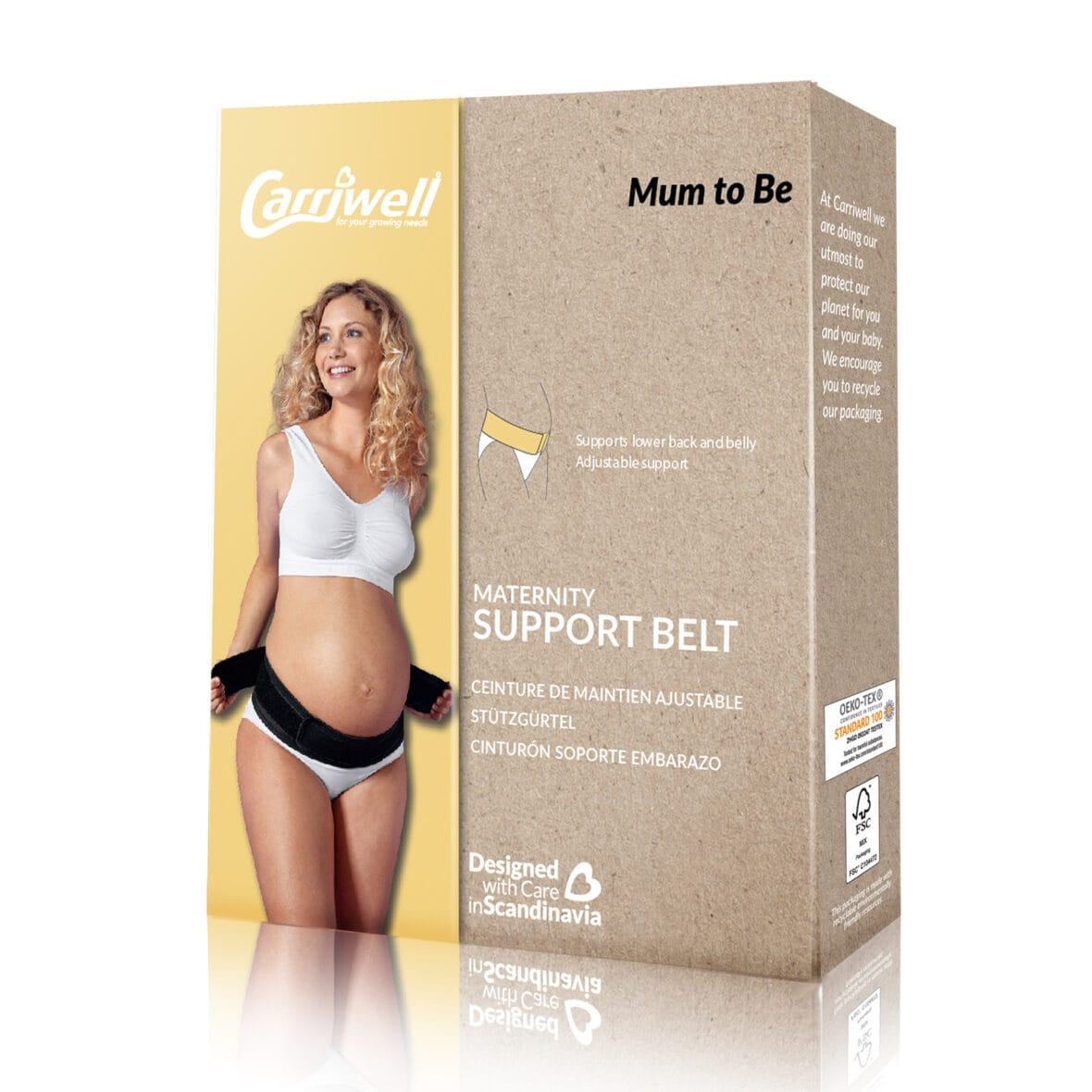 Carriwell Ceinture de soutien de maternité blanche -9- bebemaman