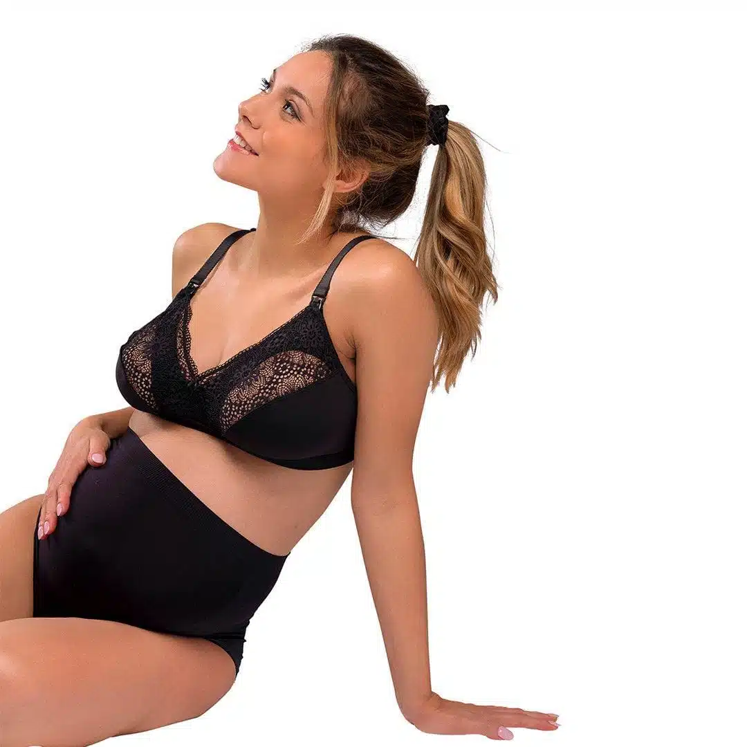 Carriwell soutien-gorge d’allaitement en dentelle noire -4- bebemaman