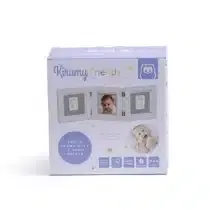 Eurekakids Cadre Empreintes bébé blanc et gris