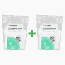 L2N Pharma Pack de 2 Coton Pads Bio 180 rectangles