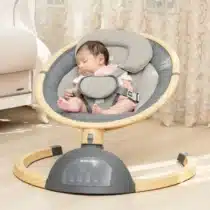 Kikkaboo Balançoire électrique latérale Ashlee Gris foncé