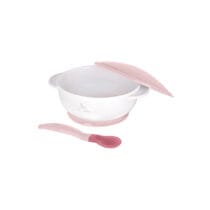 Kikkaboo Bol avec cuillère Rose