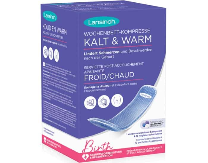 Lansinoh serviette post-accouchement chaude et froide -6- bebemaman