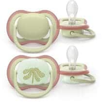 Philips Avent Sucette Ultra Air Night 6-18m vert pastel