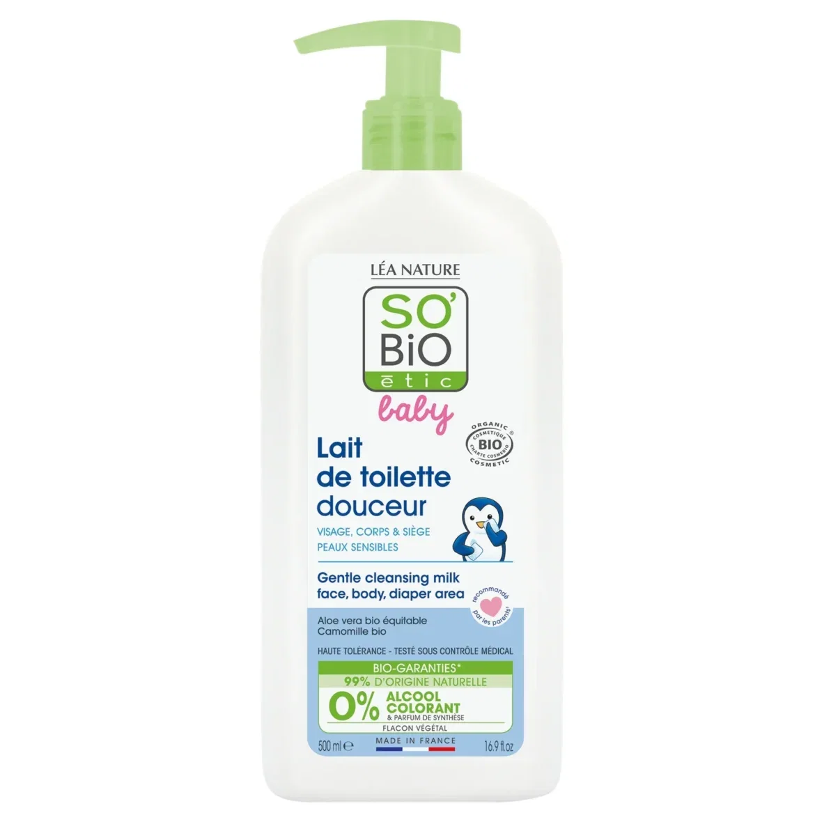So Bio Baby Lait de Toilette douceur 500ml