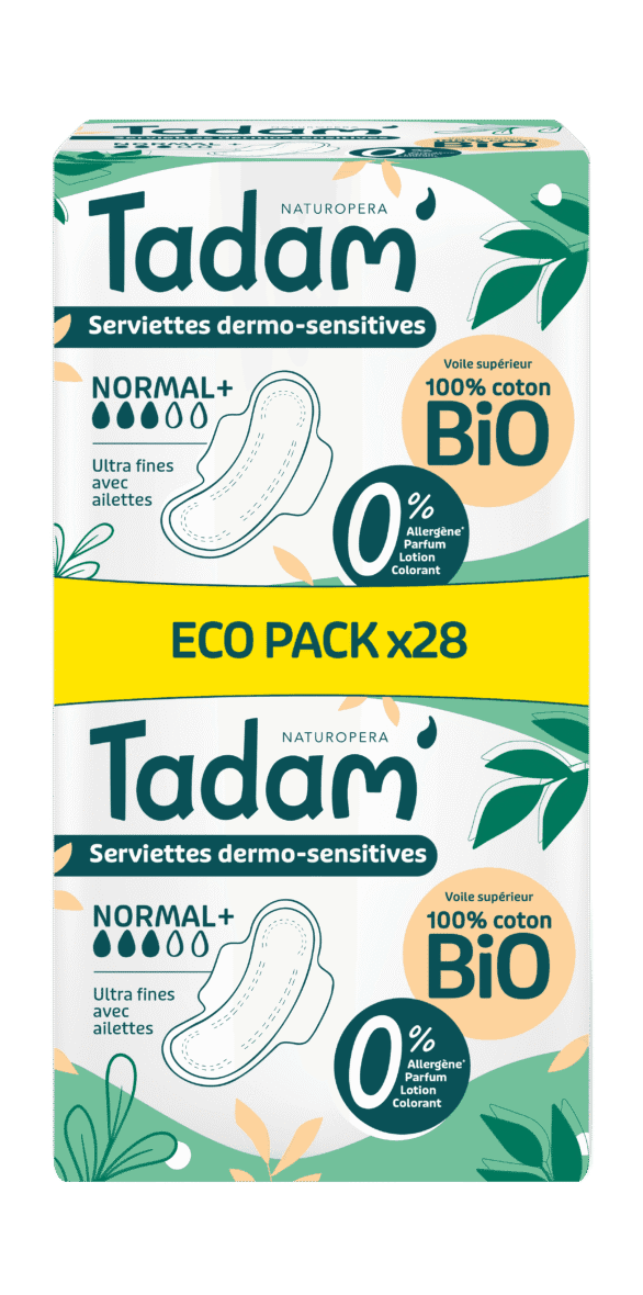 Tadam Serviettes Dermo-Sensitives Normal X 28