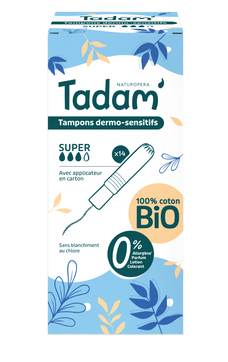 Tadam Tampons Dermo Sensitifs avec Applicateur Super X14