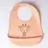 bavoir en silicone avec poche Girafe Yummy