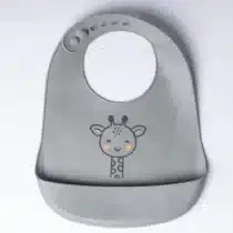 bavoir en silicone avec poche Girafe Yummy
