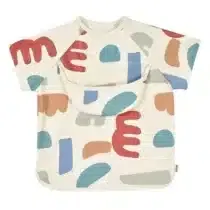 Beaba Bavoir à manches 2 en 1 Beige – Pratique & Imperméable pour les repas de bébé