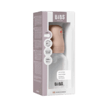 biberon Bibs rond en plastique 150ml rose poudré
