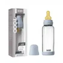 biberon en verre Bibs 240ml baby blue