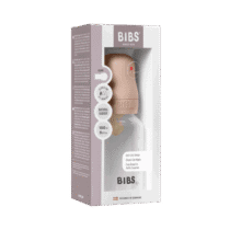 bibs biberon rond plastique 150ml rose poudré