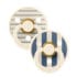 Bibs sucette ronde Bleu Beige 0-6 mois