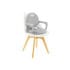 chaise haute Kikkaboo 3 en 1 Spoony gris