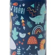 eurekakids gourde à paille bleu dinosaure