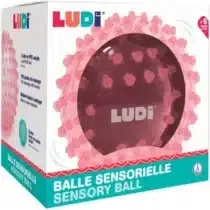ludi balle sensorielle rose bébé