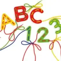 quercetti jeu de laçage montessori abc 123