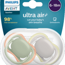 Philips Avent sucette Ultra Soft 6-18 m vert gris