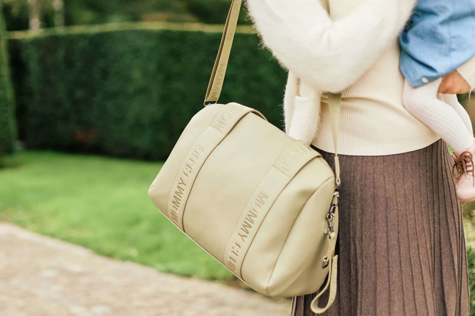 sac à langer Mommy Club Signature vert Childhome (2) bebemaman