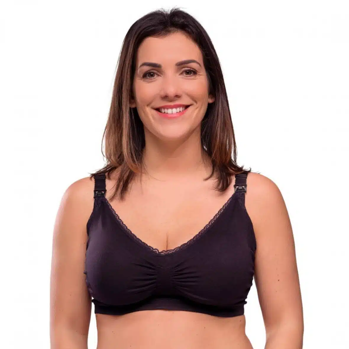 Carriwell Soutien-gorge d’allaitement et de maternité Premium rembourré Carri Gel L – Noir