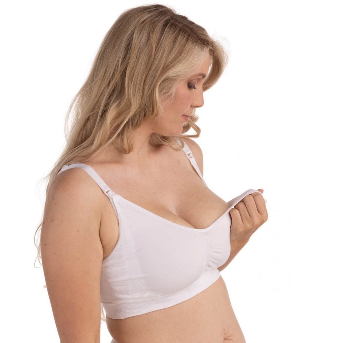 soutien-gorge d’allaitement Carriwell blanc -2- bebemaman