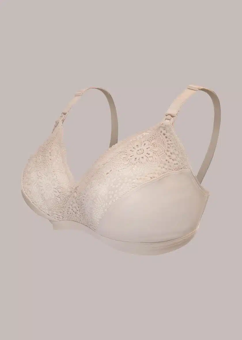soutien-gorge d’allaitement en dentelle Carriwell beige rosé -8- bebemaman