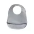 yummy bavoir en silicone avec poche gris 4m+