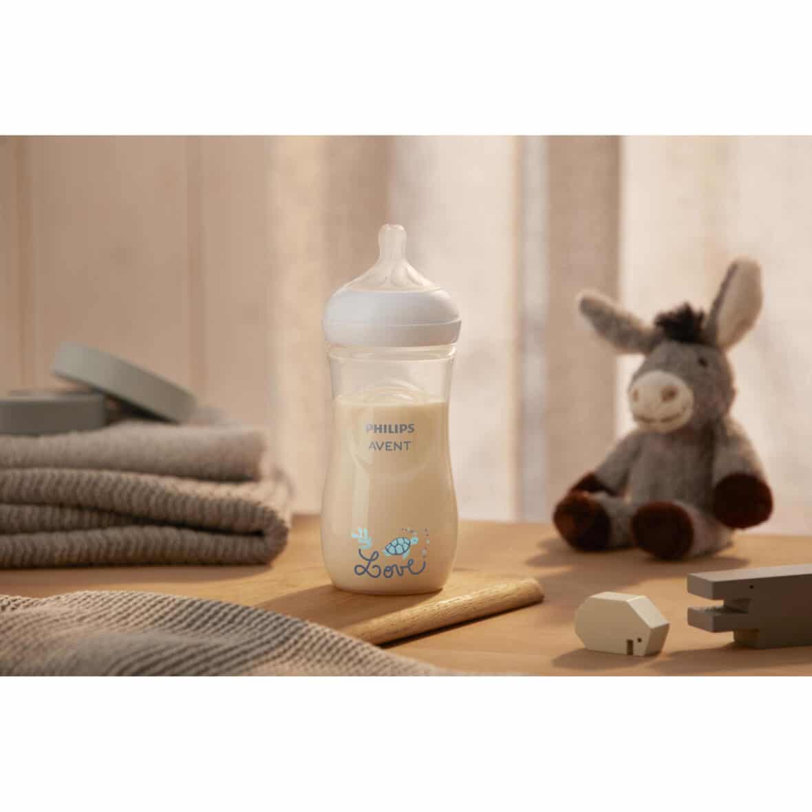 Biberon Natural Réponse Love 330ml 6m+ Philips Avent (5) bebemaman