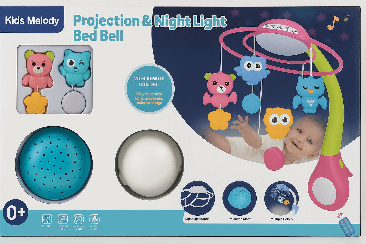 Kids Melody Mobile Musical Projection & Night Light