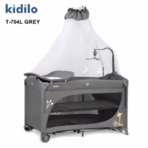 Kidilo lit bébé cododo 2 en 1 avec table à langer T-701L