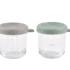 Beaba portions en verre 250 ml vert gris