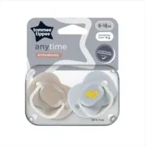 Sucettes symétriques sans BPA 6-18m beige Tommee Tippee