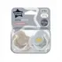 Sucettes symétriques sans BPA 6-18m beige Tommee Tippee