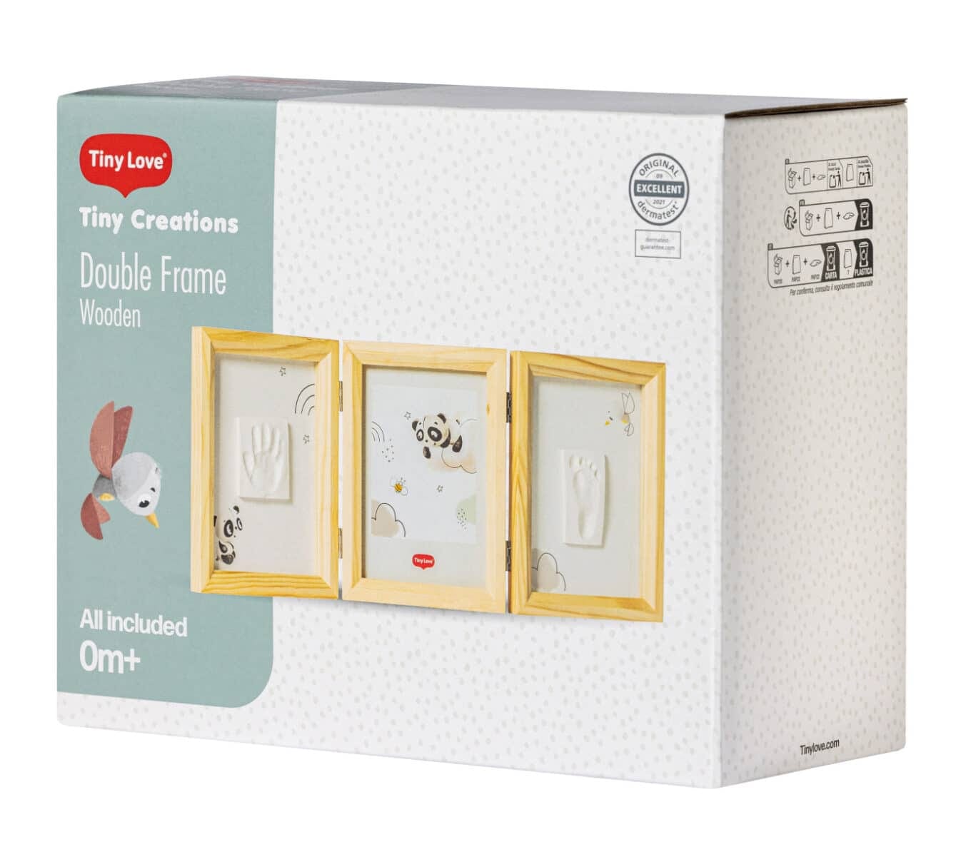 Tiny Love double cadre en bois souvenir bébé (5) bebemaman