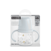 biberon suavinex avec anses anti-colic bleu 150ml