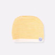 bonnet milleraies bébé moutarde La Manufacture de Layette