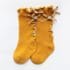 chaussettes enfants moutarde nœud papillon