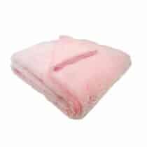 couverture bébé microfibre Domiva lait fraise