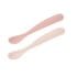 Beaba cuillères silicone 4m+ avec étui de voyage – rose | Lot de 2