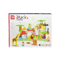 Kids Home Toys Jeu de Construction Zoo - 78 pcs prix Maroc | Bebemaman.ma