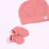 bonnet et chaussons milleraies bébé rose