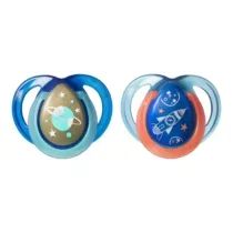 Tommee Tippee Sucettes Night Time Space 0-6m Bleu