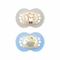 ucettes nuit MAM Original 6 mois bleu gris