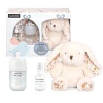 Coffret baby cologne Suavinex avec peluche blanc